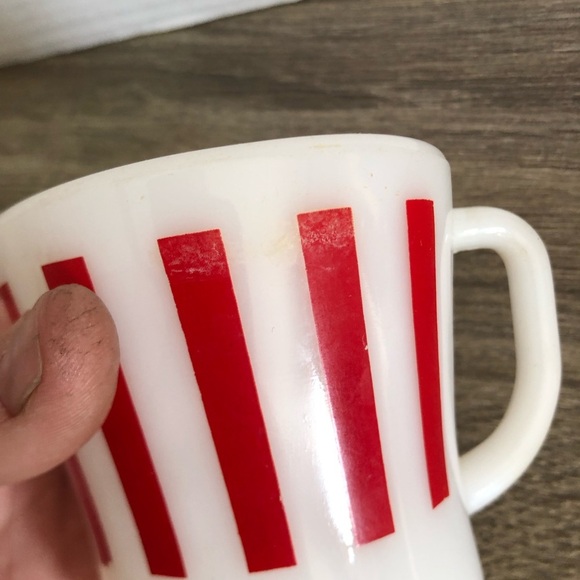 Vtg Federal Glass Striped Mug - Picture 9 of 13